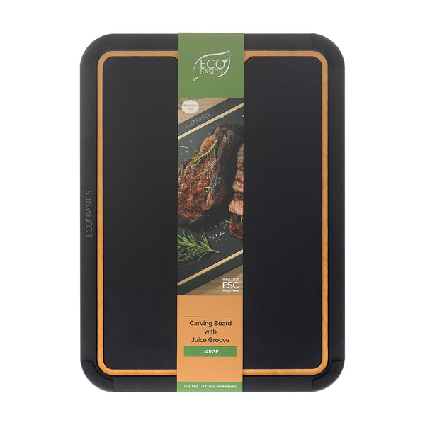 Eco Basics Carving Board with Juice Groove - Large