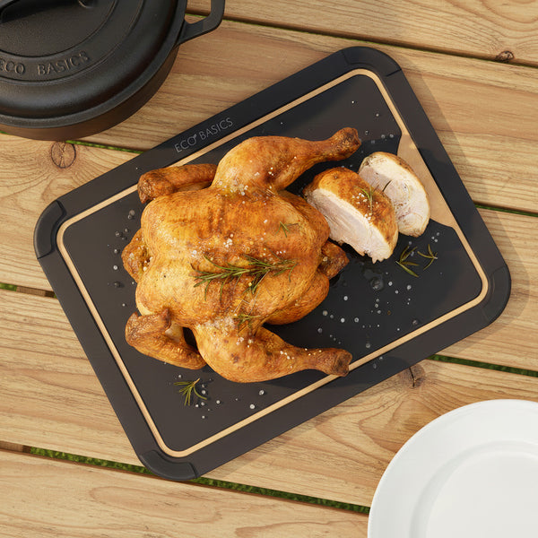 Eco Basics Carving Board with Juice Groove - Medium