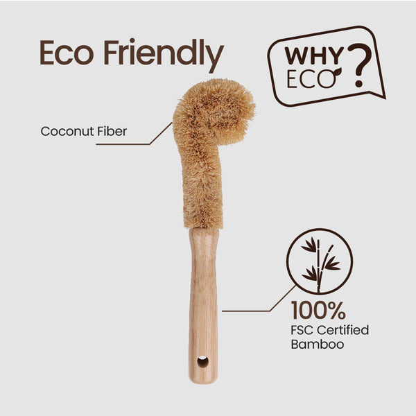 Eco Basics Plastic-Free Kitchen Cleaning Brush Set of 5