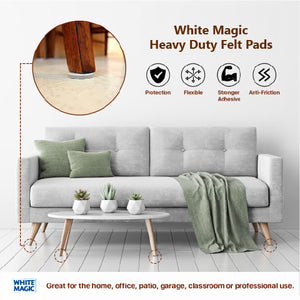 White Magic Heavy Duty Felt Pads - 16 pcs