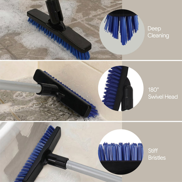 White Magic Long Handle Grout Brush
