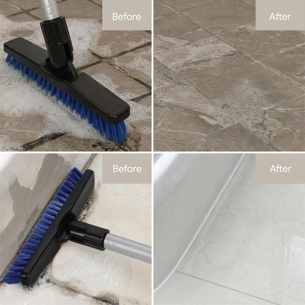 White Magic Long Handle Grout Brush