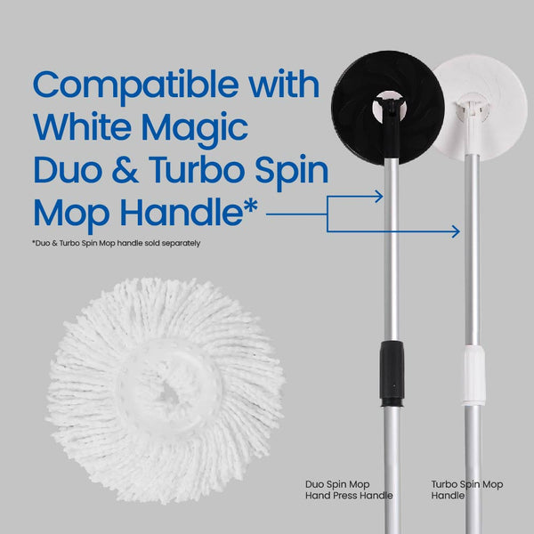 White Magic Spin Mop Head Refills 3 pack