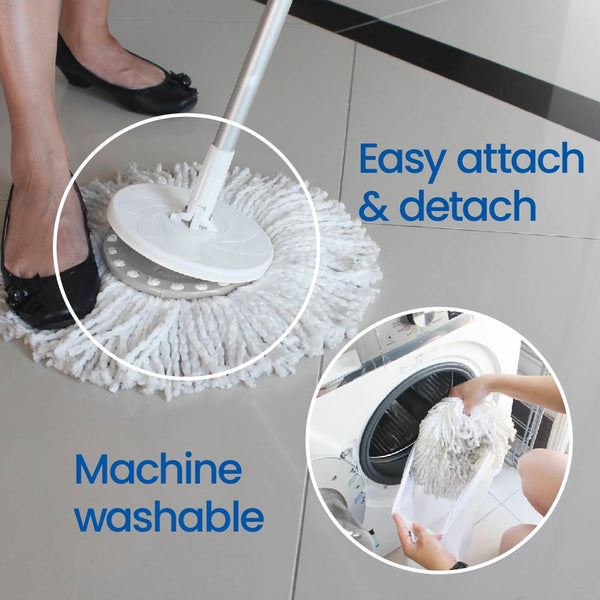 White Magic Spin Mop Head Refills 3 pack
