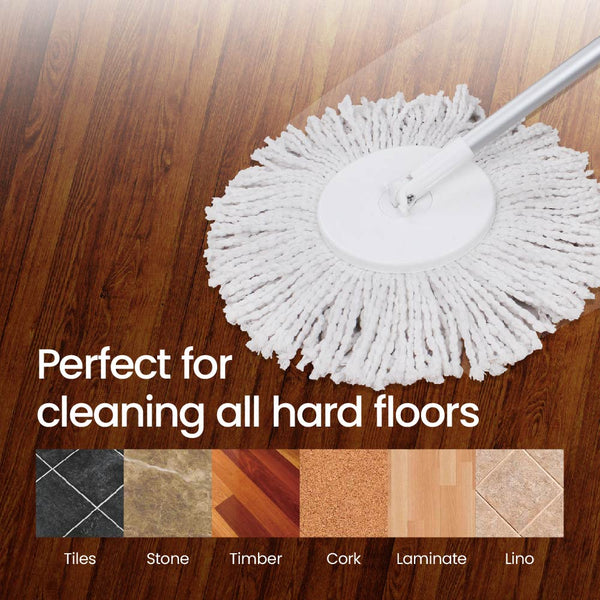 White Magic Spin Mop Head Refills 3 pack