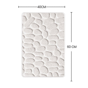 White Magic Non Slip Shower Mat River Stone - Regular
