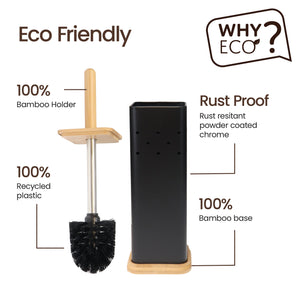 Eco Basics Square 3 in 1 Bathroom Set With Toilet Cleaning Sheets