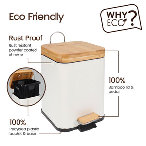 Eco Basics Square 3 in 1 Bathroom Set With Toilet Cleaning Sheets