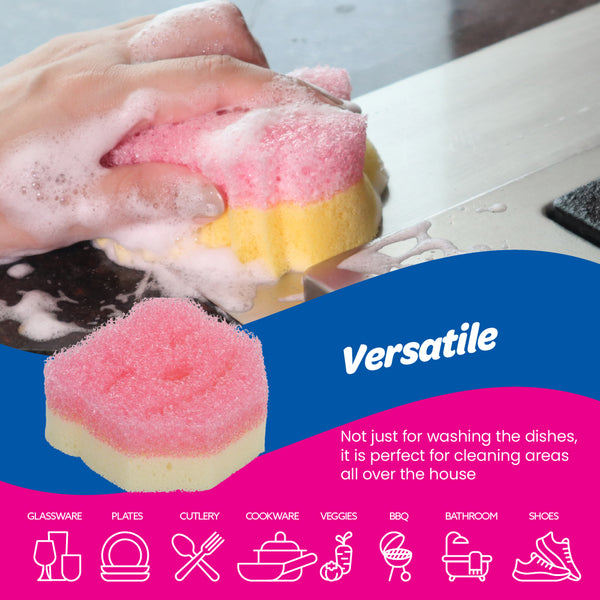 Scrubtastic Scrub & Wipe Sponge Duo 1 Pack