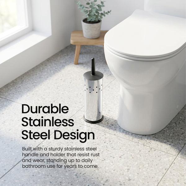 Eco Basics Stainless Steel + Recycled Plastic Toilet Set