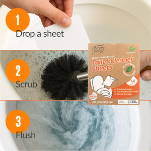 Eco Basics Toilet Cleaner Sheets 40 pack - Eucalyptus