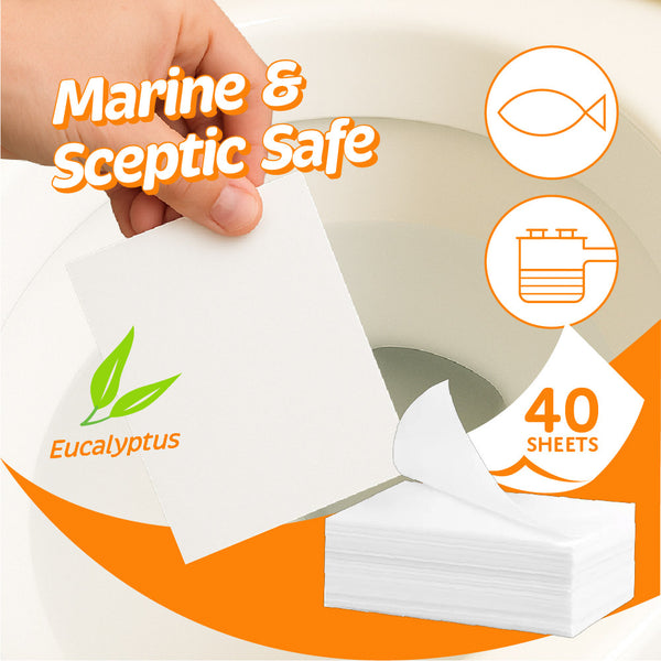 Eco Basics Toilet Cleaner Sheets 40 pack - Eucalyptus