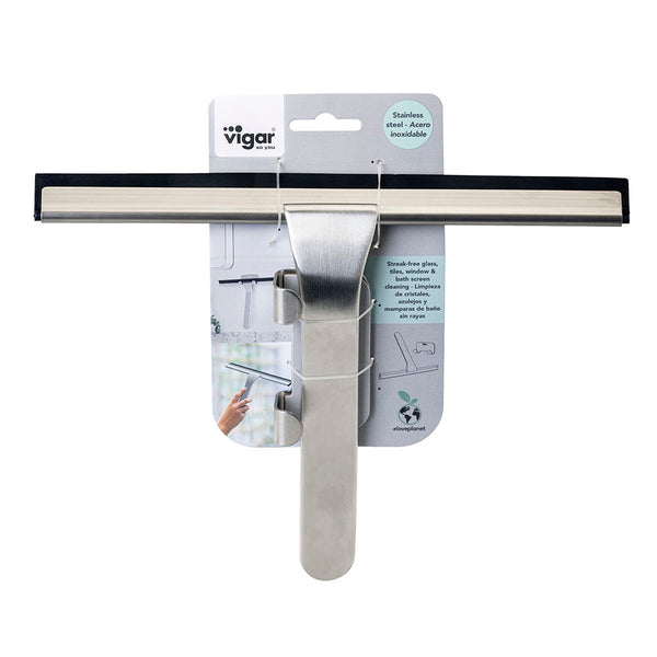 Vigar Zense Stainless Steel Squeegee With Hanger