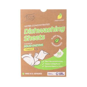 Eco Basics Dishwashing Sheets 60 pack - Fresh Lemon