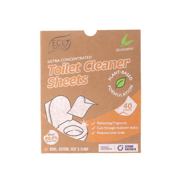 Eco Basics Toilet Cleaner Sheets 40 pack - Eucalyptus
