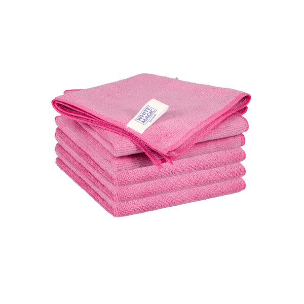 White Magic Eco Cloth Recycled General Purpose Microfibre Cleaning Cloth 6 Pack