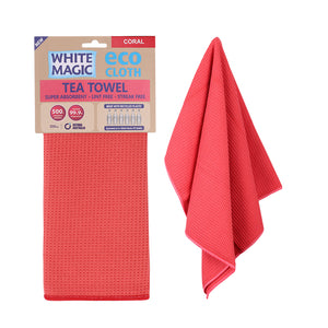 Tea Towel Single Coral